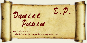 Daniel Pupin vizit kartica